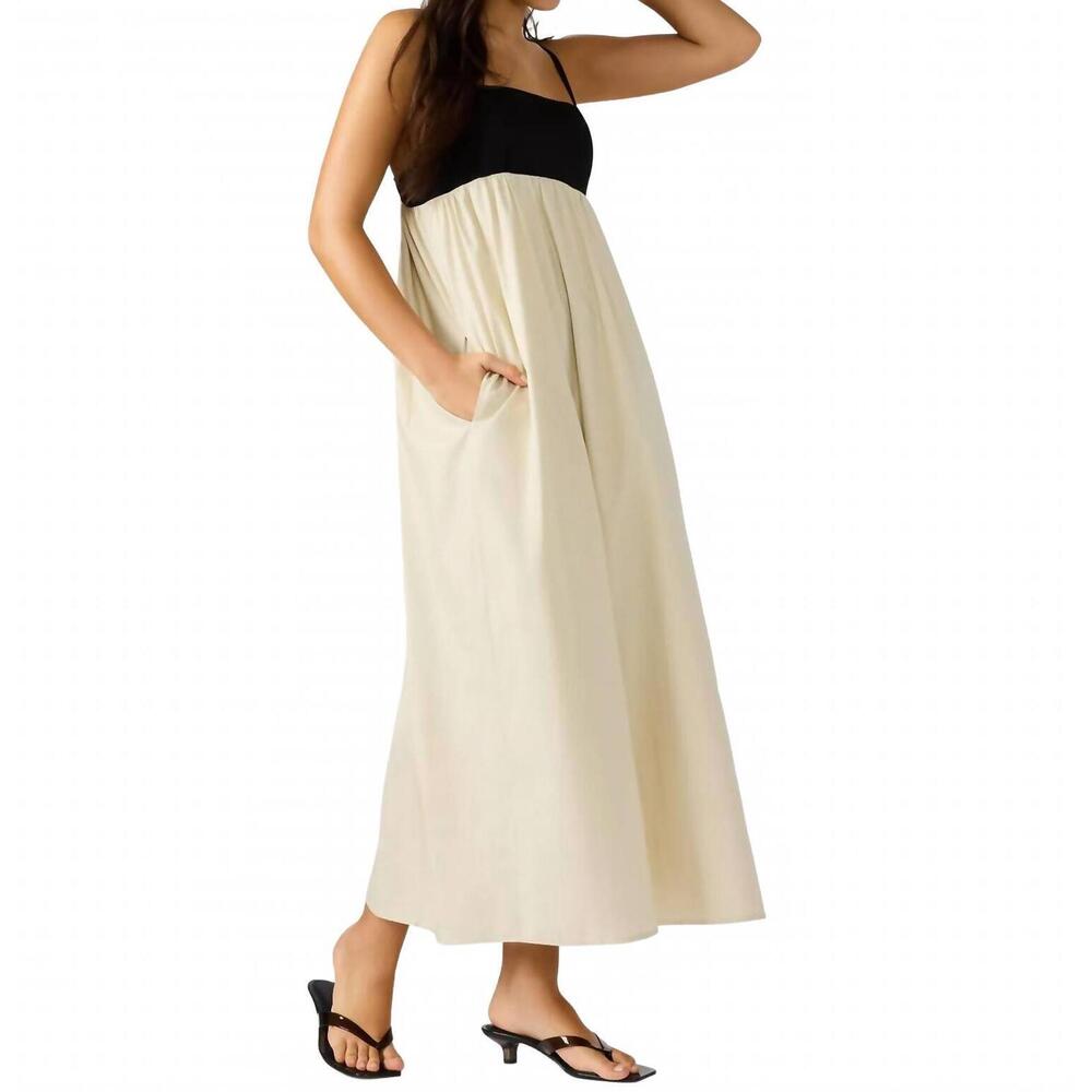 NEW STEVE MADDEN emmaline maxi dress in white/black - Picture 4 of 4